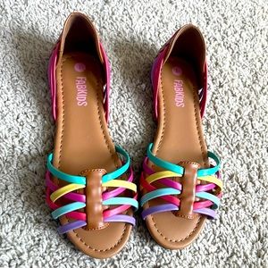 Girls Fabkids- multi-colored sandals